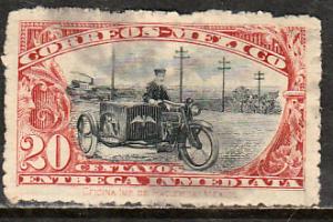 MEXICO E1 20cts Motorcycle. Special Delivery unwmkd Used. F-VF. (259)