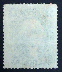 Scott #35 - VF - 10c Green - Washington - Used with Red Cancel - Type V - 1859