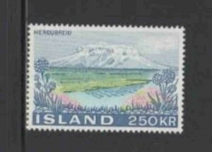 ICELAND #438 1972 HERDUBRIED MOUNTAIN MINT VF NH O.G