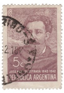 ARGENTINA STAMP 1942 SCOTT # 481 USED. # 1