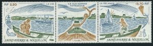 St Pierre & Miquelon 518-519a,MNH.Michel 581-582. Ilie aux Marins,1989. 