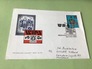 Austria Wipa 1981  first day  stamps cover ref 50583