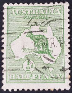 Australia, Scott #1, F used, light crease