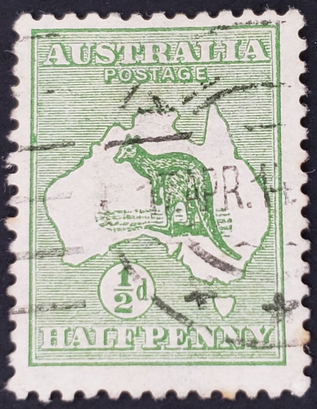 Australia, Scott #1, F used, light crease