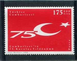 Turkey 1998 EUROPA FLAG 1 stamp Perforated Mint (NH)