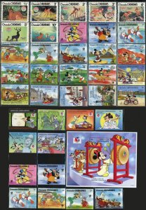 Grenada Grenadines Disney Animation Cartoons Topical Postage Stamp Collection NH