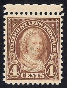 636 4 cent Martha Washington M OG NH EGRADED SUPERB 99 XXF