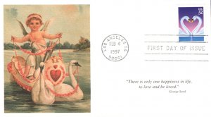 #3123 Love - Swans Mystic FDC