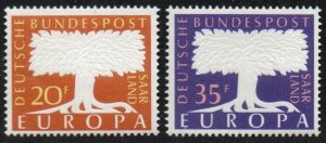 Saar Sc #286-287 MNH