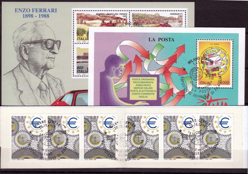 1998 - ITALY - YEAR COMPLETE SET SC# 2190-2277 - USED