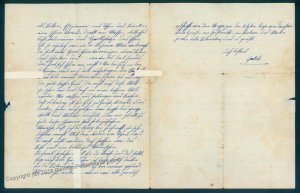 Germany 1916 WWI Kiautschou China POW Japan FUKUOKA Camp Letter 95536