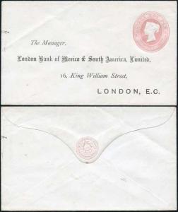 EP17 1d Pink Post Office Issue Addressed Envelope Size B Mint