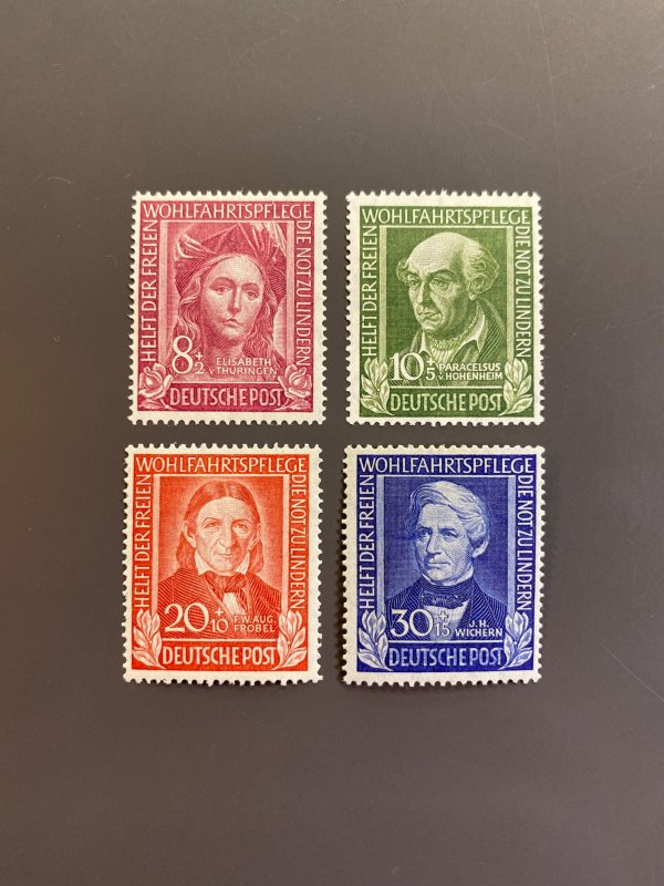 Germany B310-B313 F-VF 3 MNH 1 MH. Scott $ 72.60