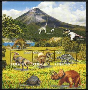 Curacao Stamp 38  - Prehistoric animals