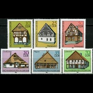 DDR 1981 - Scott# 2199-204 Farm Houses Set of 6 NH