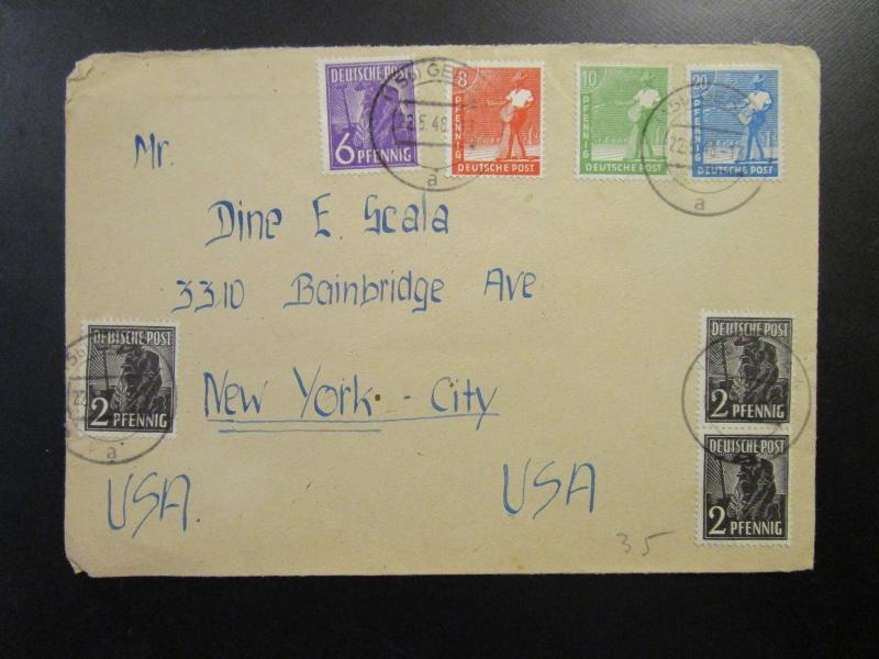 Germany 1948 Cover to New York City - Z6547