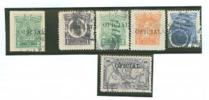 Mexico #O87/O92/O93/O96-O98 Used Single