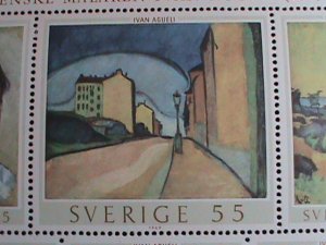 SWEDEN STAMP-1969 SC#821 PAINTING BY IVAN AGUELI MNH-SHEET VERY FINE