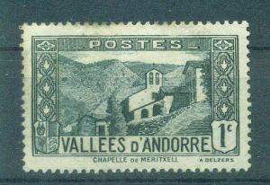 French Andorra sc# 23 used cat val $.65