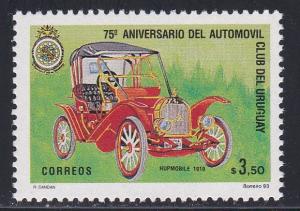 Uruguay # 1470, 75th Anniversary of the Automobile, Hupmobile, NH, 1/2 Cat