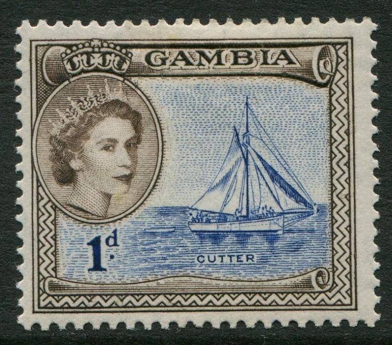 GAMBIA 1953 - 1d MH