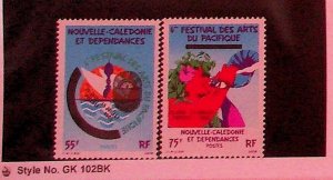 NEW CALEDONIA Sc 528-9 NH ISSUE OF 1985 - ARTS FESTIVAL