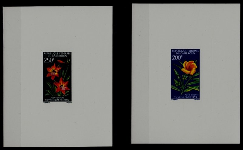 Cameroon C88-89 MNH epruve sheets Flowers