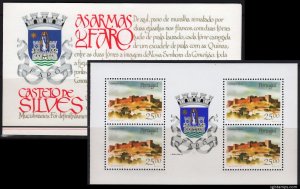 PORTUGAL 1987 ARCHITECTURE CASTLES COAT OF ARMS FARO BOOKLET