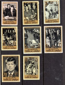 UMM AL QIWAIN #26-33 1965 JFK MINT VF NH O.G