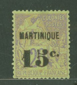 Martinique #18 Unused Single