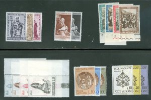 Vatican City 1963 Compete MNH Year Set