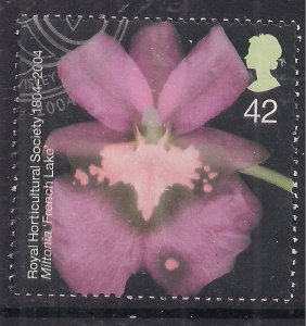 GB 2004 QE2 42p Royal Horticultural Society Miltonia  Ex Fdc SG 2459 ( G1146  )
