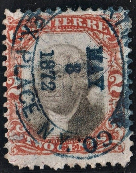 R135 2¢ Third Issue Documentary Stamp (1871) Used/CDS