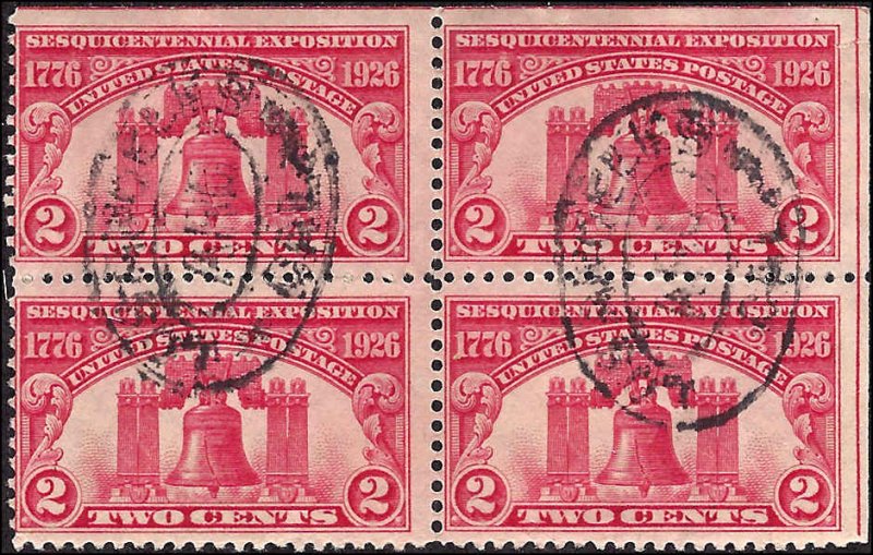 627 Used... Block of 4... SCV $2.00