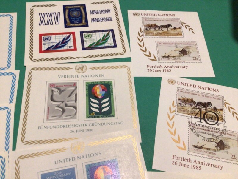 United Nations 10 stamp sheets A20286