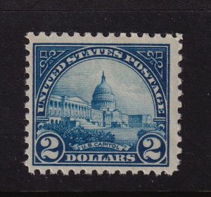 1923 Sc 572 $2 U S Capitol MNH full OG single stamp CV $120 (C