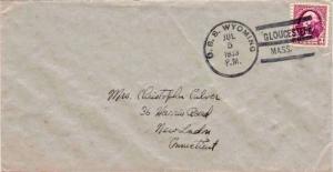 United States Ships 3c Washington 1933 U.S.S. Wyoming Gloucester Mass. Type 5...