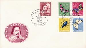 Switzerland 1956 Pro Juventute Complete (5) First Day Cover Not Addressed