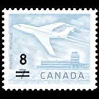 CANADA 1964 - Scott# 430 Plane Surch. Set of 1 NH