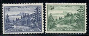 NORFOLK ISLAND #23-4 Mint Hinged, Scott $23.20