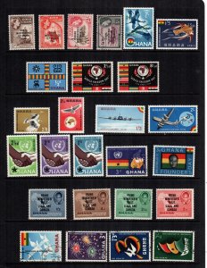 Ghana 26  different used and MNH