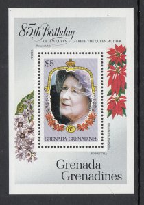 Grenada Grenadines 685 Queen Mother Souvenir Sheet MNH VF