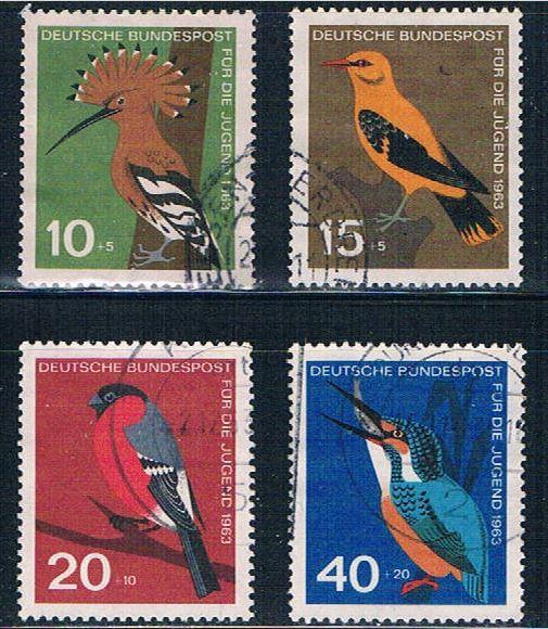 Germany B388-91 Used set Birds (GI0585P164)+