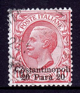 Italy (Constantinople) - Scott #2 - Used - Pencil/rev. - SCV $2.40