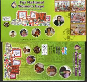 Fiji 2017 Women's Expo Handicraft Show Jwellary Art FDC+ Brouchre # 18397