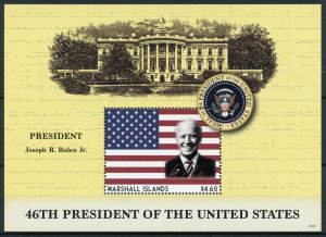 Marshall Islands Joe Biden Stamps 2020 MNH 46th US Presidents People 1v Large SS 
