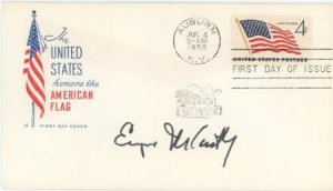 US 1959 1132 FDC Signed by Senator Eugene McCarthy