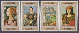 1967 Yemen YAR 597-600b France artists 4,60 €
