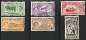 Falkland Islands #122-7 mint set various scenes