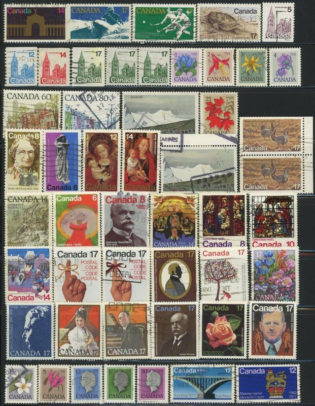 500+ Canada Postage Stamp Collection 1897-1984 Used